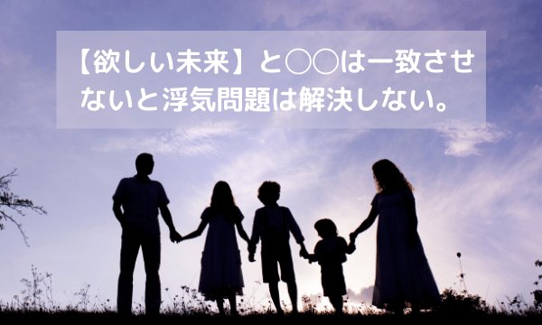 欲しい未来と◯◯が一致させないと解決しない！